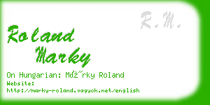 roland marky business card